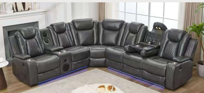 247611 Premium Plush Thick Fabric Push Back Recliner, Extra Soft Overstuffed Single Sofa Armchair, High End Comfort Leisure Recliner for Master Bedroom Luxury Living Room