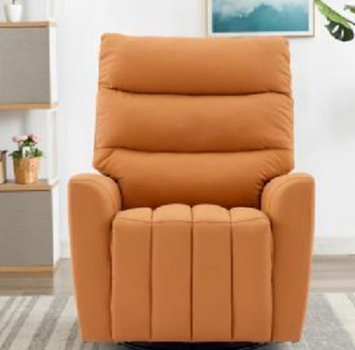 240410 Lightweight Fabric Manual Recliner, Easy-Move Single Sofa Chair, Push Back Armchair for Flexible Arrangement, Ergonomic Recliner for Living Room Bedroom Apartment