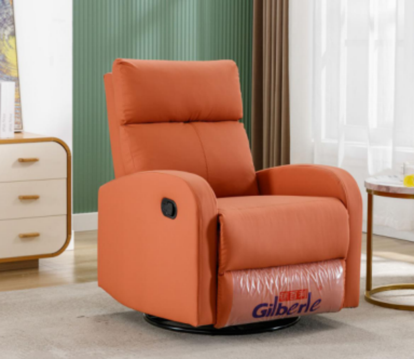 Manual Leather Recliner Chair with Tech- cloth, for Bedroom, Livingroom/G03