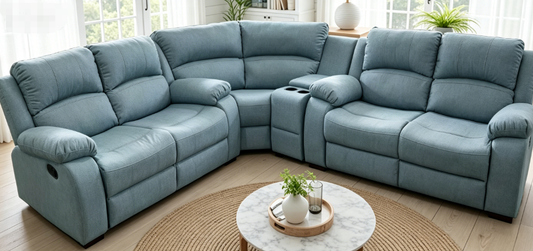 G02 Healing L-Shaped Corner Recliner Sofa, Create an Exclusive Home Entertainment Lounge