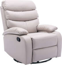 Manual Leather Recliner Chair, Small Recliner chair with Tech- cloth 8018