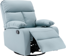 Swivel Rocker Recliner Chair, Small Manual Recliner Chair for Living Room, Bedroom T01