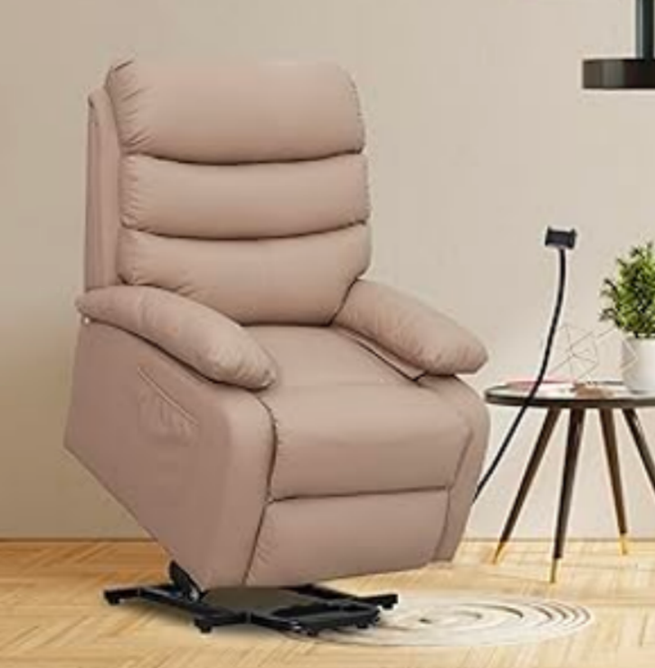 Power Lift Recliner Chair for Elderly, Micro Leather Electric Lift Chair Recliner with phone holder for Living Room, Bedroom 8018 lift chair