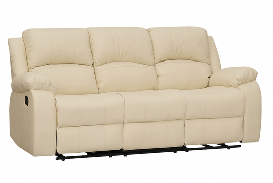 3 Seater Recliner Sofa, Manual Home Theater Seating for Living Room G02