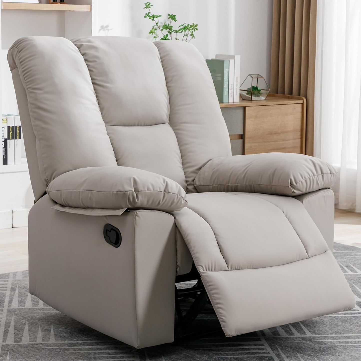 Oversized Recliner Chair, Recliners with Soft Overstuffed Arms and Back for Living Room, Bedroom, Study Room 221119