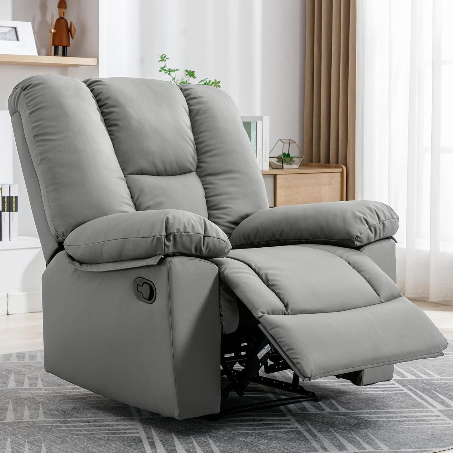 Oversized Recliner Chair, Recliners with Soft Overstuffed Arms and Back for Living Room, Bedroom, Study Room 221119