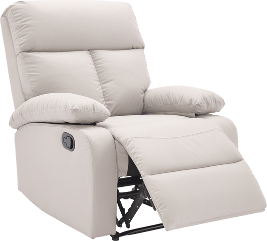 Manual Leather Recliner Chair, Small Recliner chair with Tech- cloth, Recliner Chair for Bedroom, Livingroom T01