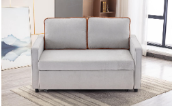 241212 High-Back Fabric Manual Recliner, Tall Back Single Sofa Chair, Push Back Armchair with Lumbar Support, Ergonomic Recliner for Living Room Bedroom Home Theater