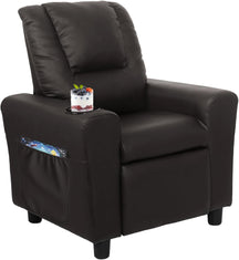 Kids Recliner Chair with Cup Holder, Kids Chairs for Toddlers with Side Pocket, Kids Recliner for Baby Children Bedroom, Living Room 8045