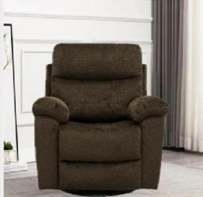 2235 Square Arm Fabric Manual Recliner, Modern Classic Single Sofa Chair, Push Back Armchair with Clean Square Arms, Ergonomic Recliner for Living Room Bedroom