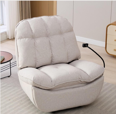 :230408 Classic Budget Friendly Manual Push Back Fabric Recliner, Cost Effective Single Sofa Armchair, Durable Basic Leisure Recliner for Wholesale & Ordinary Household Living Room