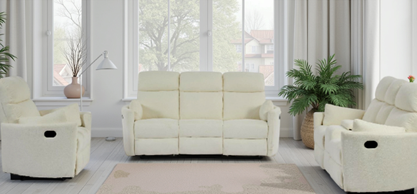240424 Narrow Frame Space Saving Modern Fabric Recliner, Slim Profile Push Back Single Sofa Chair, Ergonomic Small-space Leisure Armchair for Apartment, Bedroom & Nursery