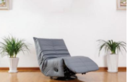 F5 Minimalist Fabric Manual Recliner, Simple Single Sofa Chair, Push Back Armchair with Slim Profile, Ergonomic Recliner for Small Spaces Living Room Bedroom